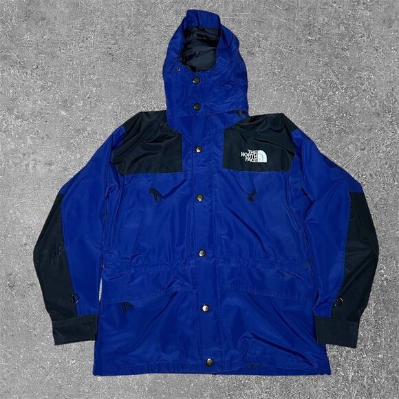 Vintage The North Face Gore Tex Mountain Jacket Blue Small - Picture 1 of 9